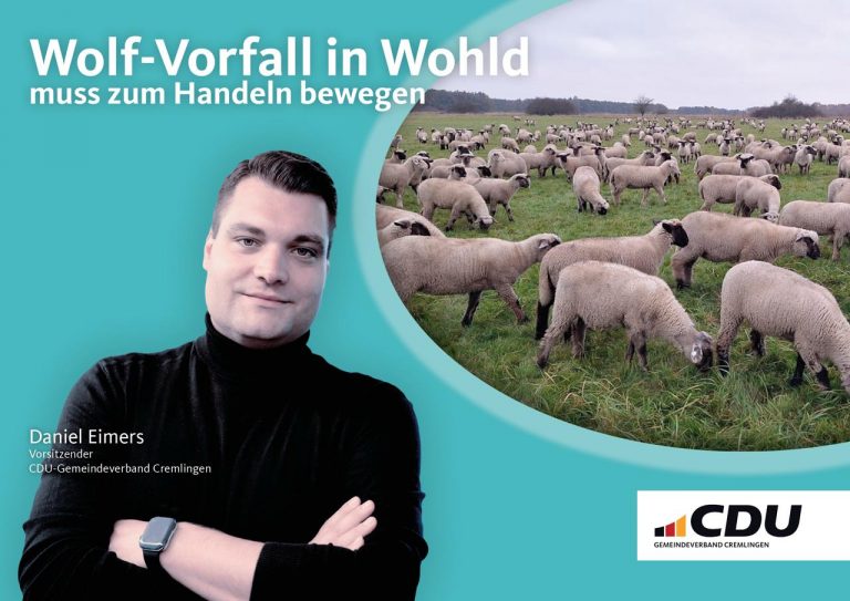 Wolf-Vorfall in Wohld muss zum Handeln bewegen
