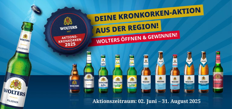 Gewinnchance für die ganze Region: Wolters startet Kronkorkenaktion Gewinnchance für die ganze Region: Wolters startet Kronkorkenaktion