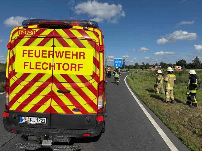 Unfall im Autobahnkreuz BAB 39 / BAB 2 Unfall im Autobahnkreuz BAB 39 / BAB 2