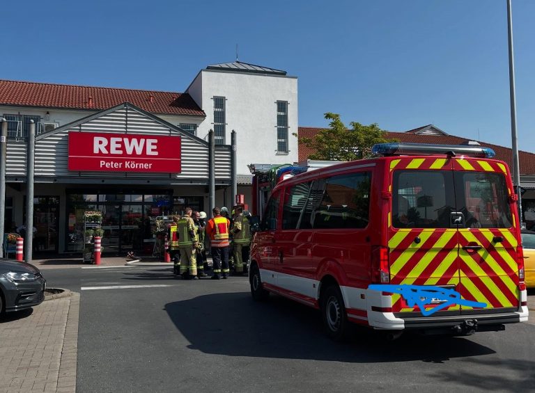 Heute Einsatz beim Rewe Moorbusche