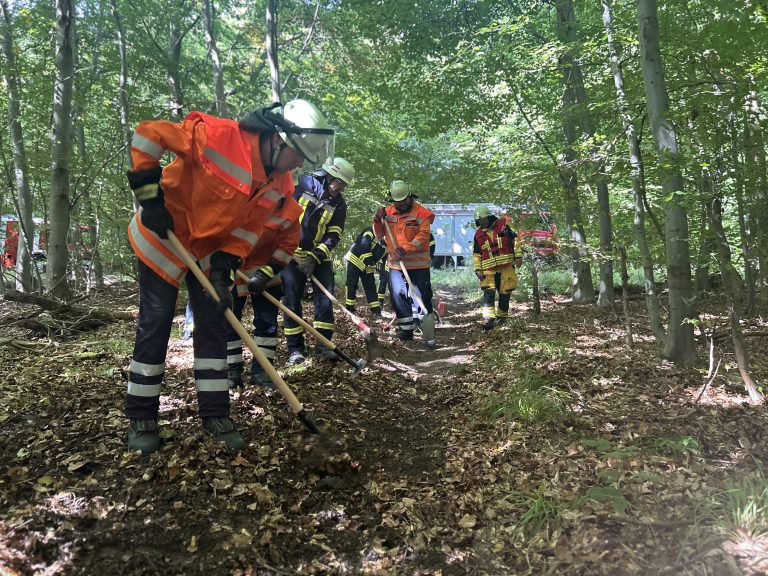 Gemeinsam Stark – Fachzug 5 übt Waldbrandeinsatz