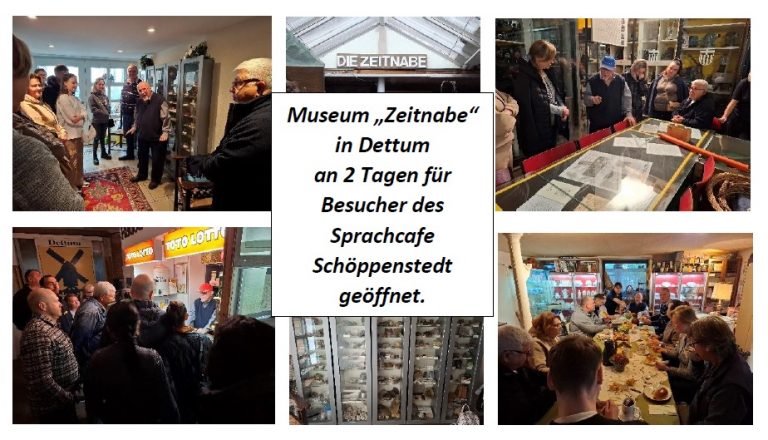 Sprachcafe Schöppenstedt besucht Museum „Zeitnabe“ in Dettum