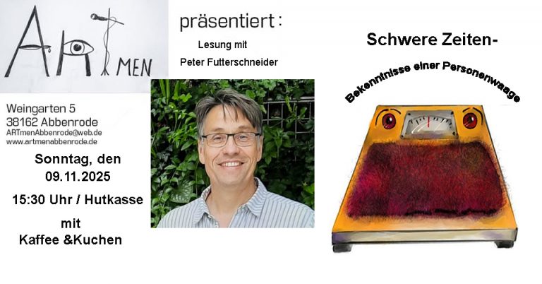 Einladung zur Sonntagslesung mit Kaffee und Kuchen am 09.11.2025 Einladung zur Sonntagslesung mit Kaffee und Kuchen am 09.11.2025