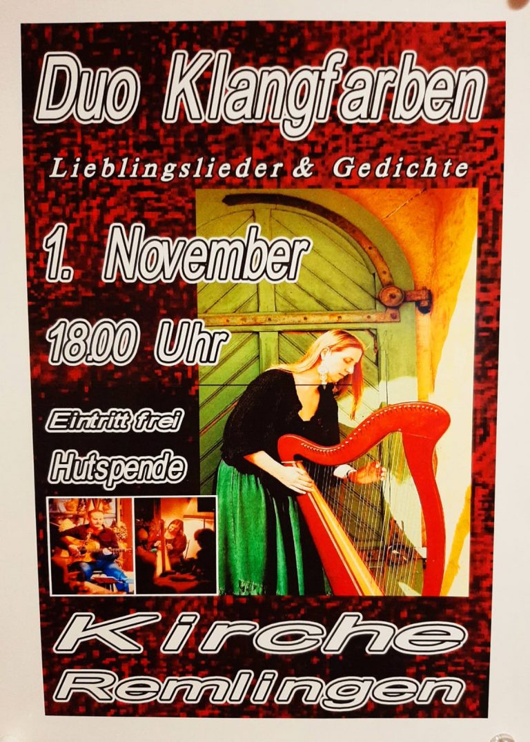 Konzertabend mit dem Duo Klangfarben in der St. Petri-Kirche Remlingen