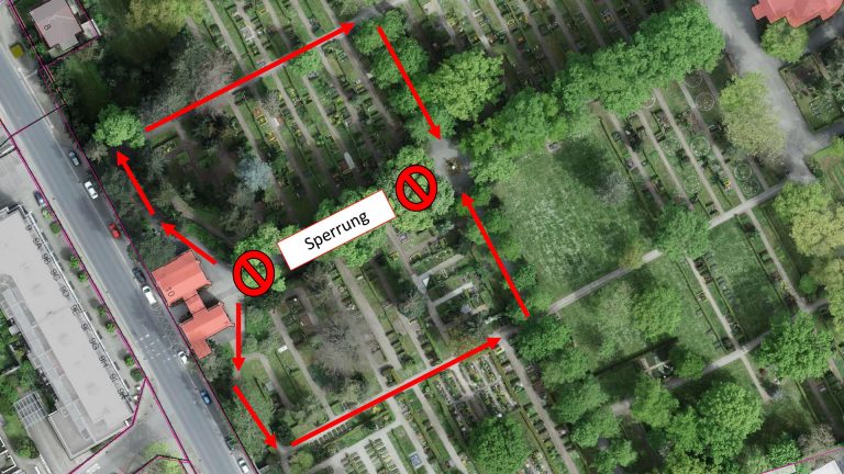 Baumpflegemaßnahmen auf dem Hauptfriedhof Wolfenbüttel