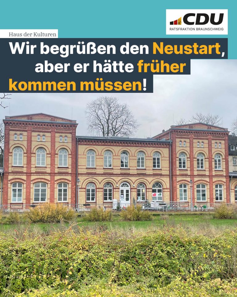 PRESSEMITTEILUNG CDU begrüßt Neustart für das Haus der Kulturen