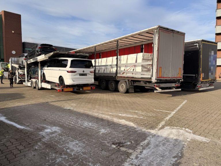 Ganzheitliche Kontrolle des gewerblichen Güterkraftverkehrs und Kleintransporter der gewerblich „Schrottsammelnden“.