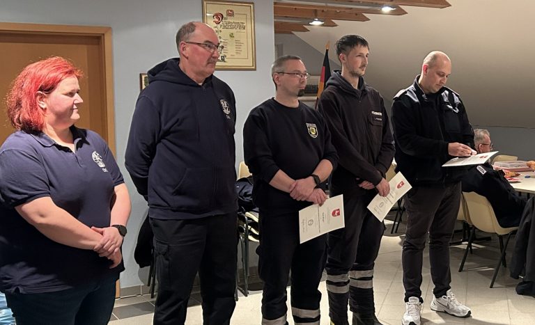 Jahresabschluss und Ehrungen bei der Örtlichen Einsatzleitung