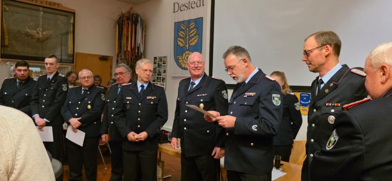 Jahreshauptversammlung der Freiwilligen Feuerwehr Destedt am 10.01.2026