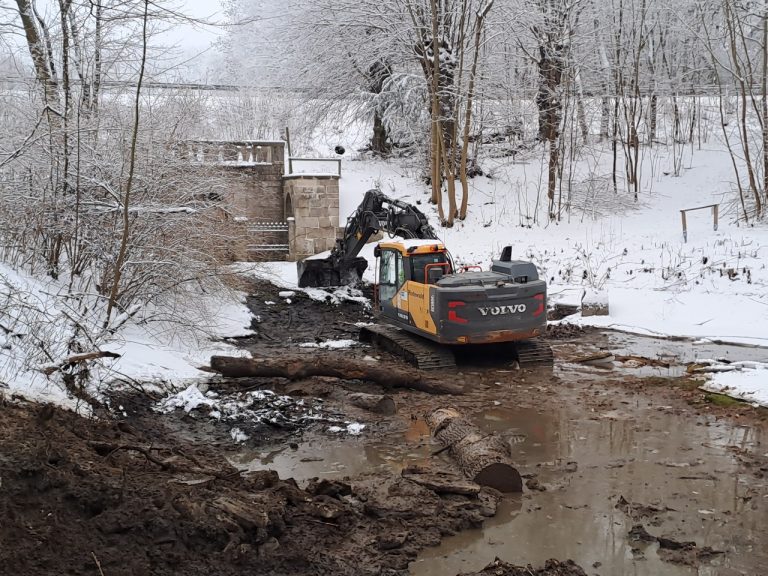 Die ökologische Aufwertung der Teiche bei Langeleben hat begonnen
