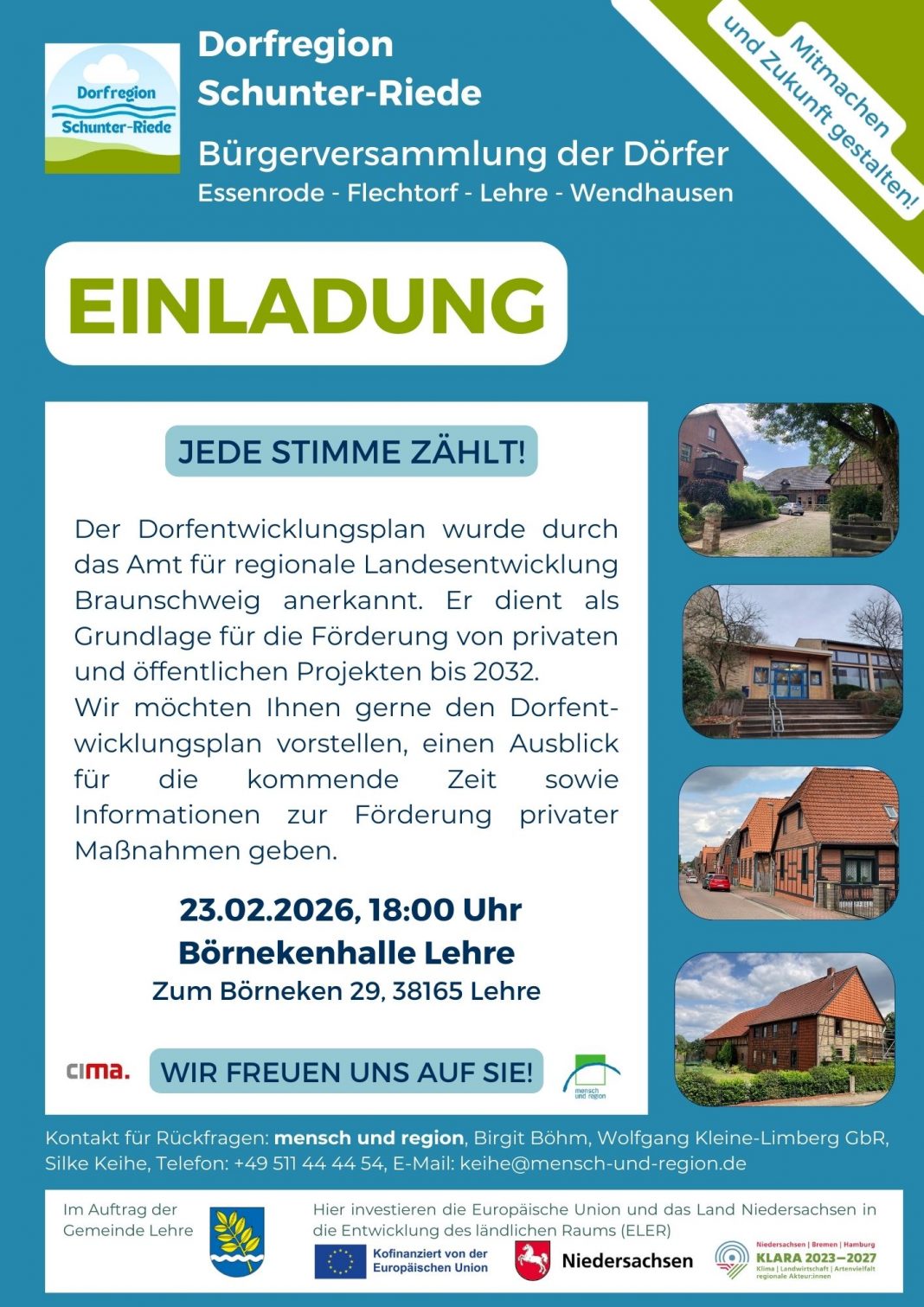 DR Schunter-Riede Einladung BV