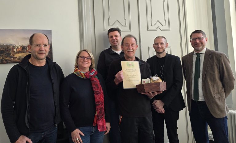 Glückwünsche zum 40jährigen Dienstjubiläum