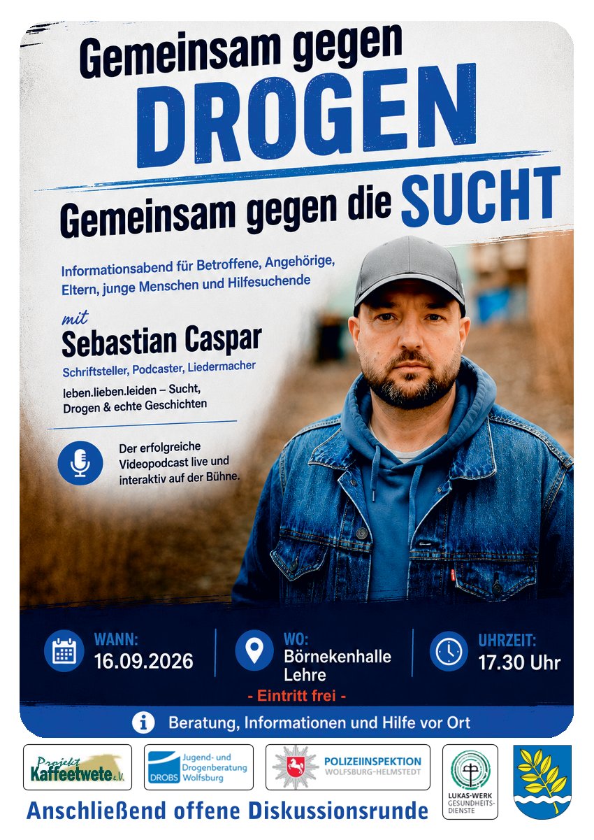 Gemeinsam gegen Drogen Flyer